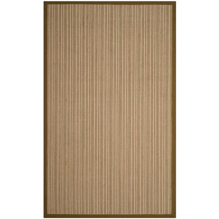 Safavieh 6 x 9 ft. Natural Fiber Power Loomed Medium Rectangle Area Rug Multi & Green NF132A-6